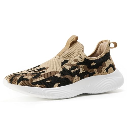 Image of MRIP Mens Slip On Walking Shoes Lightweight Comfortable Gym Workout Running Shoes Mesh Breathable Cushion Fashion Tennis Athletic Casual Sneakers