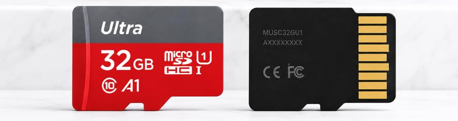 Image of 32GB Micro SDHC Memory Card | High-Speed 100MB /s Read | Durable & Waterproof| Class 10, 480 MB /s Memory Card Compatible with Mobile, Camera, Computer,