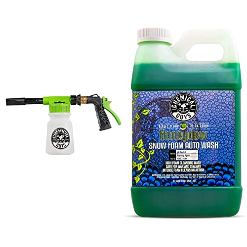 Chemical Guys CWS_110_64FBB Foam Blaster Bundle - Honeydew Snow Foam Car Wash Soap, 64 fl oz (Half Gallon) + ACC_326 Torq Foam Blaster 6 Foam Wash Gun, Works With Garden Hose, (2 Items) - image 1