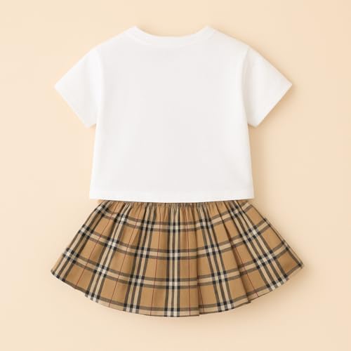 Image of Bold N Elegant Girls Cotton Cute Girly Vibes Cartoon Printed Short Sleeve T-Shirt Top & Shorts Summer Casual Clothing Set