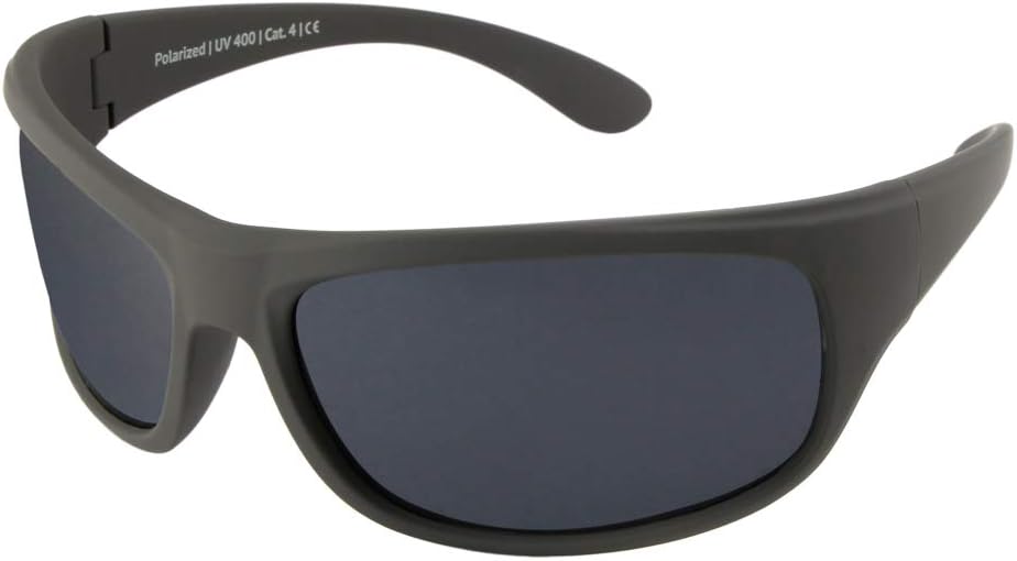 EREBOS sunglasses polarised | Cat. 4 extra dark | UV 400 protection | For extreme sun - mountains and sea | For photophobia | Men's/Women's sport sunglasses | 24 grams