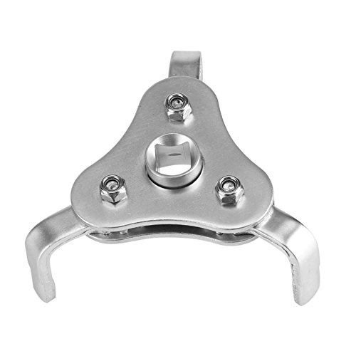 HERCHR Universal Oil Filter Wrench Adjustable,Car Truck Adjustable 2 Way Oil Filter Key Wrench Tool with 3 Jaw Repair Removal Tool
