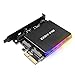 Produktbild EZDIY-FAB PCIe zu M.2 Adapter mit RGB LED Kühlkörper,unterstützt M.2 NGFF-PCIe-NVME oder AHCI-SSD (M Key) und M2 SATA SSD (B&M Key) 2280 2260 2242 2230,M.2 PCIe 3.0 x4 und SATA 3.0 Erweiterungskarte
