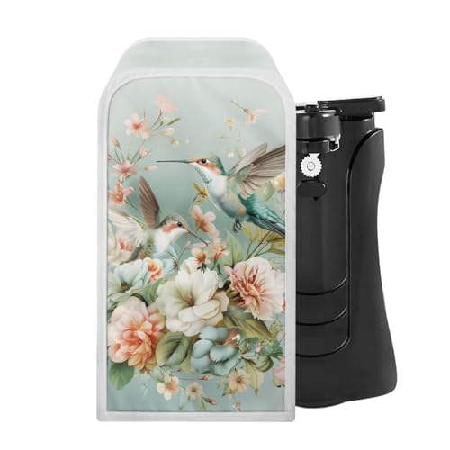 Fuojuvelie Hummingbird Can Opener Cover Oil-proof Bottle Opener Dust Cover Jar Opener Cover Multi-functional Small Kitchen Applicance Cover Fits Most Electric Automatic Can Openers Home Kitchen Decor