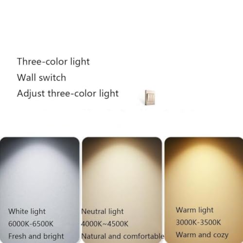 Plafonnier LED tricolore maison : éclairage salon chambre cuisine 40cm