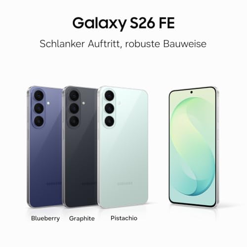 Samsung Galaxy S26 FE AI Smartphone mit Galaxy AI, Graphite, 256 GB