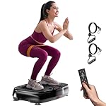 Vibration Plate Exercise Machine: TISSCARE Vibrating Plates for Weight Loss and Lymphatic Drainage, 400lbs Shake Plate Whole Body Workout Platform for Home Fitness Fat Burner Gifts