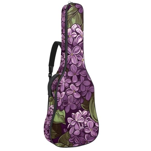 Sac à dos pour guitare folk au motif paon multicolore, idéal pour vos cours et trajets