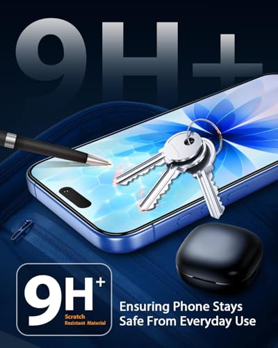 Image of AIBEX Tempered Glass for Apple iPhone 17 | 9H Hardness | Anti-Glare & Anti-Fingerprint | Water Resistant | Edge-to-Edge Full Screen Protector | Bubble-Free Installation