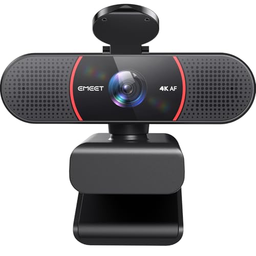 EMEET C960 4K Webcam for PC, PDAF Autofocus, Dual AI Noise-Canceling Mics, 73° FOV, Auto Light...