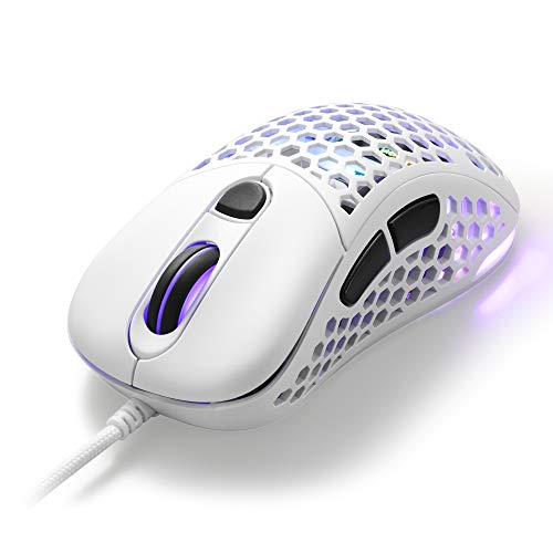 Sharkoon-Light-200-Raton-Gaming-Optico-16000-dpi-6-Botones-Blanco