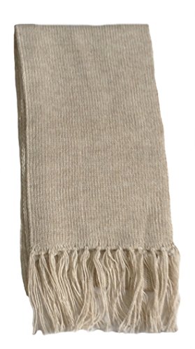 Écharpe en laine d'alpaga douce et haut de gamme 150 x 22 cm unisexe