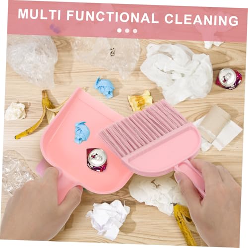 DECORNIJIA Mini Handfeger und Kehrschaufel Set für Tisch und Schreibtisch Kleiner Besen mit Weichen Borsten für Effektive Staubentfernung Tragbares Reinigungstool für Haushalt und Auto – Bild 5