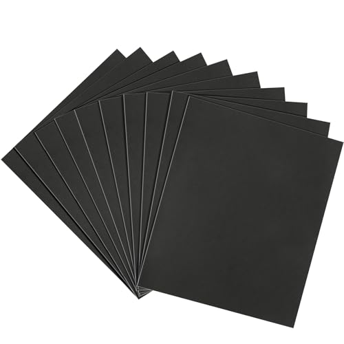 Shineboc 2000 Grit Sandpaper 9 x 11 Inch Wet Dry Sand Paper Hand Abrasive Sanding Sheets for Wood Metal Automotive Sanding and Polishing Fine - 10 Sheets