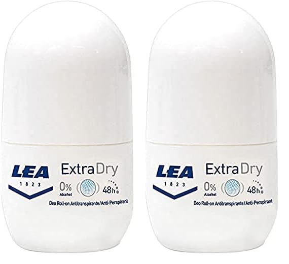 lea - Desodorante Roll On Extra Dry (Paquete de 2)