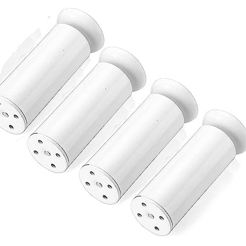 TJQQSDEG Meubelpoten, 4 stuks, kastpootverlengingen, verstelbare badkuippoten, verstelbare meubelpoten van roestvrij staal, kastpoten, wit, 20 cm, wit