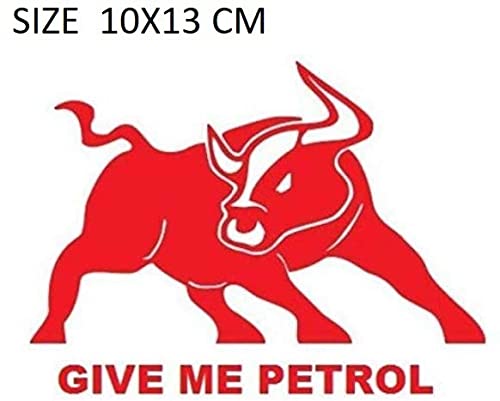 GIVE ME Petrol Bull Size 10X13 CM RED
