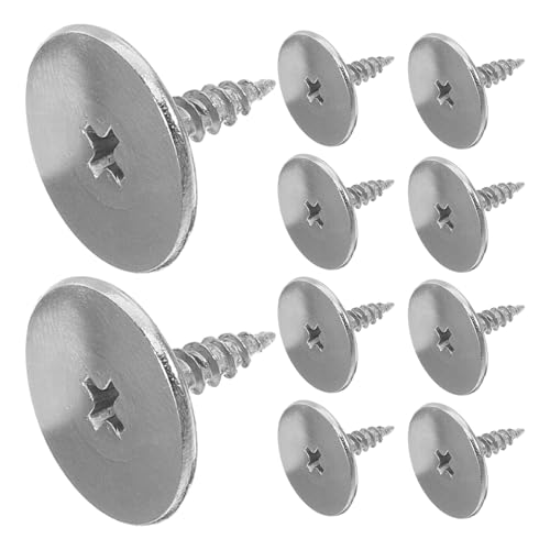 WOONEKY Lot de 10 Loquets Magnétiques Ultra Fins Ronds pour Portes D’armoire et Placards Coulissants en Métal, Fixation Magnétique Haute Résistance, Gain de Place, la Cuisine et