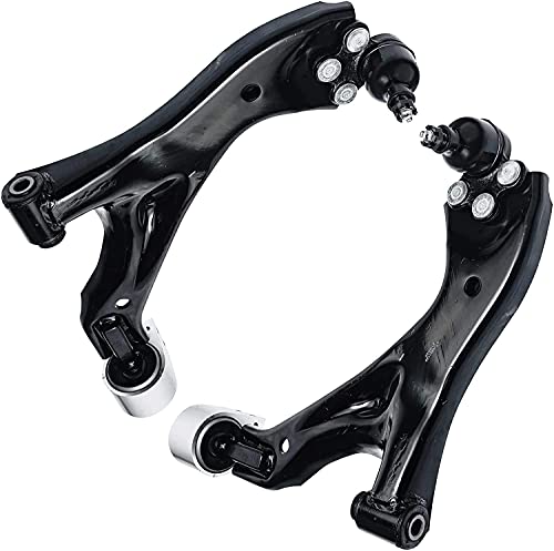 Image of Detroit Axle - 8pc Front End Kit for 2005-2006 Chevy Equinox 2002-2007 Saturn VUE 2006 Pontiac Torrent 2 Lower Control Arms w /Ball Joints 2 Outer Tie Rod Ends 4 Front Rear Sway Bar Links Replacement
