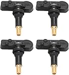 Yikesai TPMS Sensor - 315MHZ Tire Pressure Sensor Compatible for Chevy GMC Cadillac Buick Silverado -Replaces# 13586335 13581558 13598771 13598772, 4pcs Tire Pressure Monitoring System