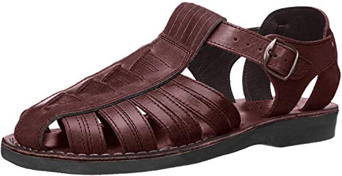 Preisvergleich Produktbild Jerusalem Sandals Herren Barack Fischersandale, Braun, 44.5 EU