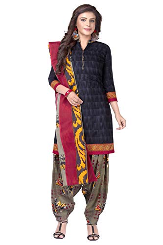 Ready To Wear Indian Ethnic Designer Punjabi Patiala Dhoti Salwar Suit For Women's (X-Large, Black) Ready To Wear Indian Ethnic Designer Punjabi Patiala Dhoti Salwar Suit For Women's (X-Large, Black)