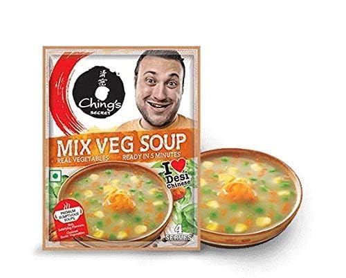 Chings Instant Soup - Mix Veg - 55 gms- Pack of 12 ( 55 gmsX 12 )