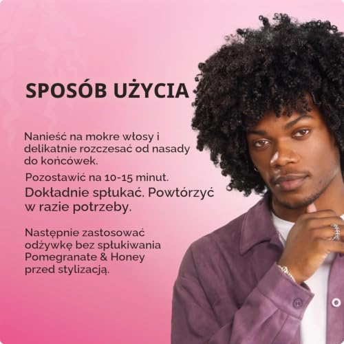 Mielle Pomegranate & Honey nawilżająca i rozczesująca odżywka 355 ml, biała, 355 ml (1 opakowanie)
