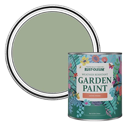 Rust-Oleum Green Mould-Resistant Garden Paint In Satin Finish - Bramwell 750ml