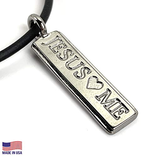 Jesus Loves Me Gunmetal Finish (Sc11Gm) Mini Tag Necklace #TOP3