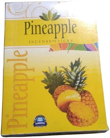 L.B Construction Pineapple Incense Sticks Pineapple Perfume Black(Pack of 12)