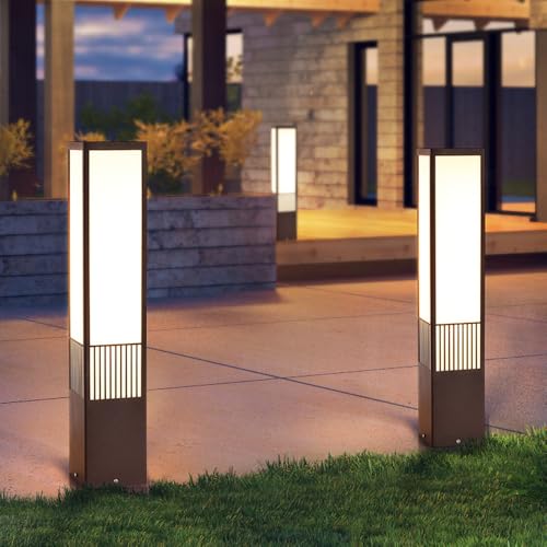 Borne lumineuse extérieure de qualité moderne et étanche pour une cour chic