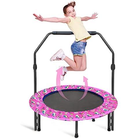 91,4 cm Kinder-Trampolin Mini-Trampolin mit Griff und Schutzhülle Cover
