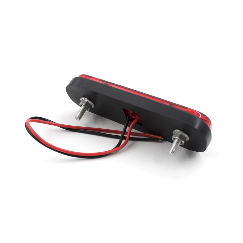 20x24V 12V 3SMD kierunkowskaz samochodu hamulec tylne światło ostrzegawcze lampa tylna ciężarówka przyczepa boczne wskaźniki obrysowe(20x red)