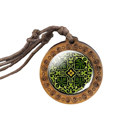 Colliers de la Saint-Patrick en argent 925 anti-allergie avec pendentif trèfle en bois