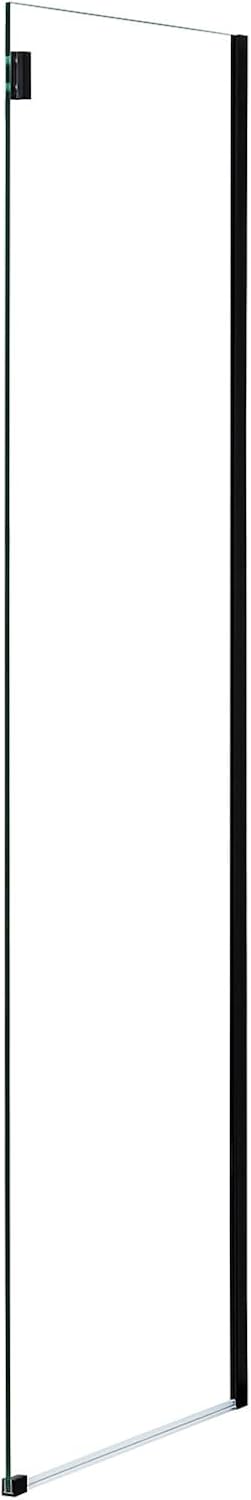 OVE Decors Bel 58-in to 60-in W x 78.75-in H Frameless Sliding Shower Door Corner Shower Kit, Side Panel Included in Matte Black