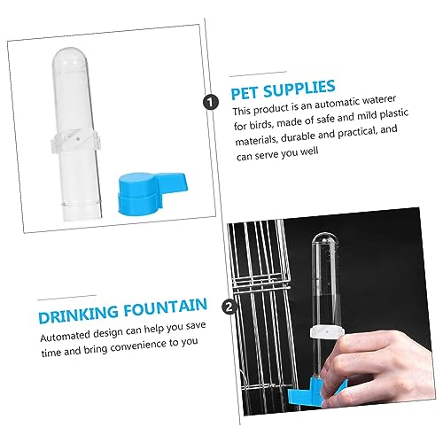 Toddmomy Parrot Water Fountain Bird Drinking Tool 120ml Automatic Waterer Bird Supplies