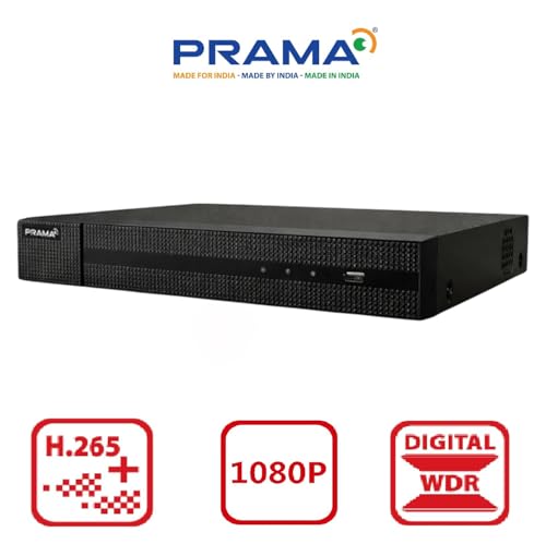 Image of PRAMA PT-DRAS2A16U-K2 HD-TVI AI Sense 16ch 8MP DVR with h-265 Compression, 2 SATA Interface Upto 10TB Capacity for Each Disk.