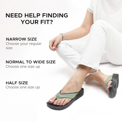 Image of AEROTHOTIC Original Orthotic Comfort Thong Style Flip Flops Sandals for Women with Arch Support for Comfortable Walk