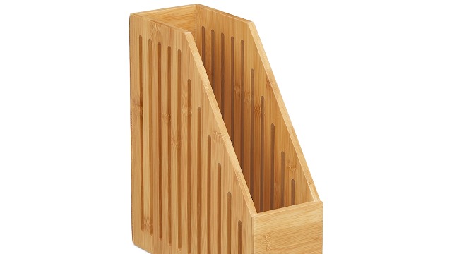 Relaxdays Desk Organiser, 2 Drawers, Bamboo & MDF, HxWxD - View #9