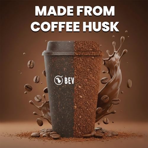 Image of Bevzilla 95 gm Gold Brew Instant Freeze-Dried Coffee Powder with Eco-Friendly Bio-Composite Tumbler | Crafted from Bamboo Fiber, Coffee Husk & Rice Husk | Plastic-Free Cafe-Style Coffee Kit | Enjoy Hot & Cold
