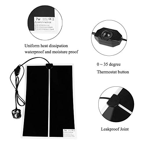 NEKOSUKI-Reptile-Heating-Mat-7W-11x59-inch-Waterproof-Reptile-Heat-Pad-Under-Tank-Terrarium-with-Temperature-Control-Safety-Adjustable-Reptile-Heat-Mat-for-Turtle-Tortoise-Snakes-Lizard-Gecko
