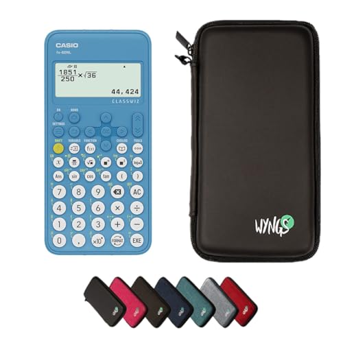 Casio fx-82NL calculatrice scientifique et housse WYNGS pour réussir vos cours de maths