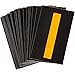 Brady 5890 Series Reflective Number and Letter Labels, 1.875" H x 1.375" W, Pack of 25 Labels, Yellow on Black, I