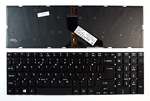 Clavier de remplacement noir rétro-éclairé compatible Acer Aspire 5755G