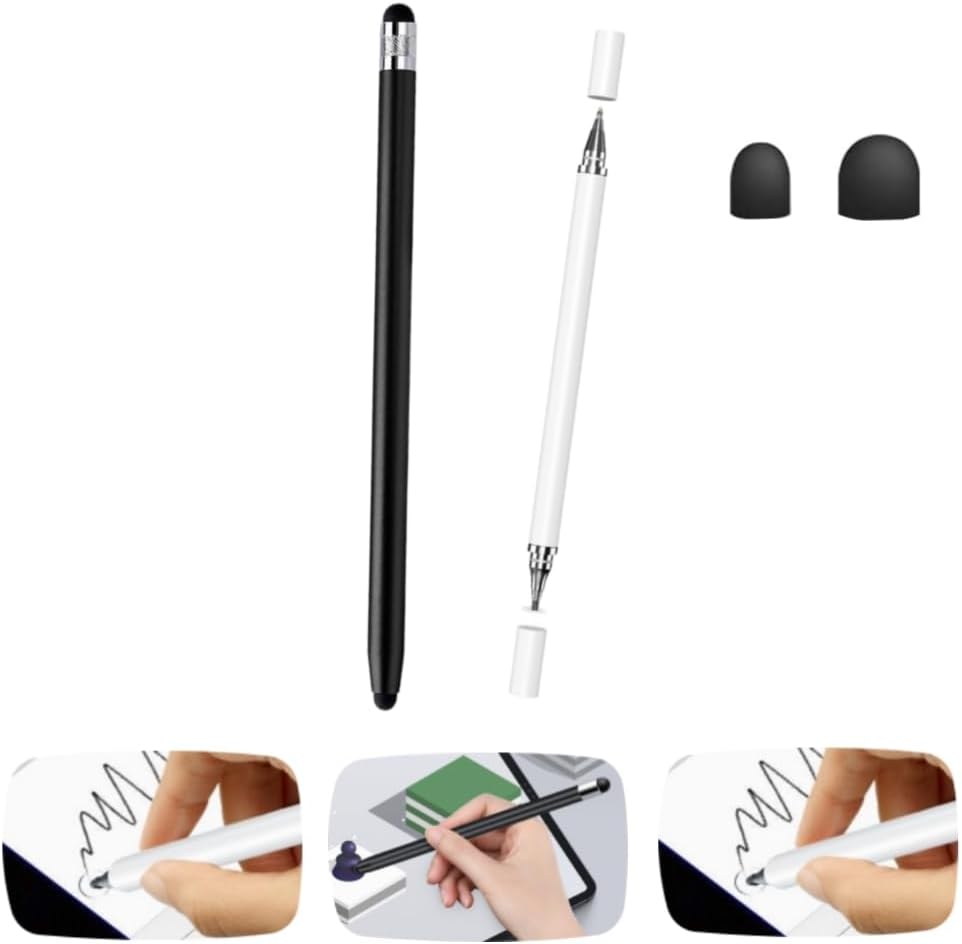 2 PCS Stylus Touch Pen for Android Smart Devices With Two Sizes and Replaceable Tips (Works on Most Screens)