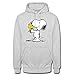 Spreadshirt Peanuts Snoopy Und Woodstock Unisex Hoodie, 3XL, Hellgrau meliert