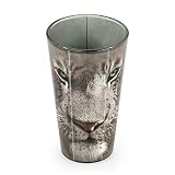 Just Funky Biały tygrys kolekcjonerskie szkło z nadrukiem zwierzęcym | białe szkło z tygrysem 40 ml