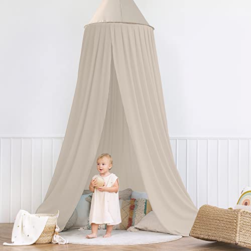 Miniatura 6 de Deryan Dosel Para Habitación Infantil De 245 Cm, En 5 Colores, Dosel Para Cama Para Niñas, Niños Y Bebés, Cortinas Para Cama Con Dosel, Mosquitera Para Cama Doble, Dosel, Canopy Turrón