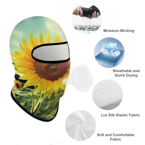 Balaclava para Hombre Mascarilla para Esquí para Mujer Mascarilla con Girasol Completa para Cubrir el Rostro para Ciclismo miniatura 3